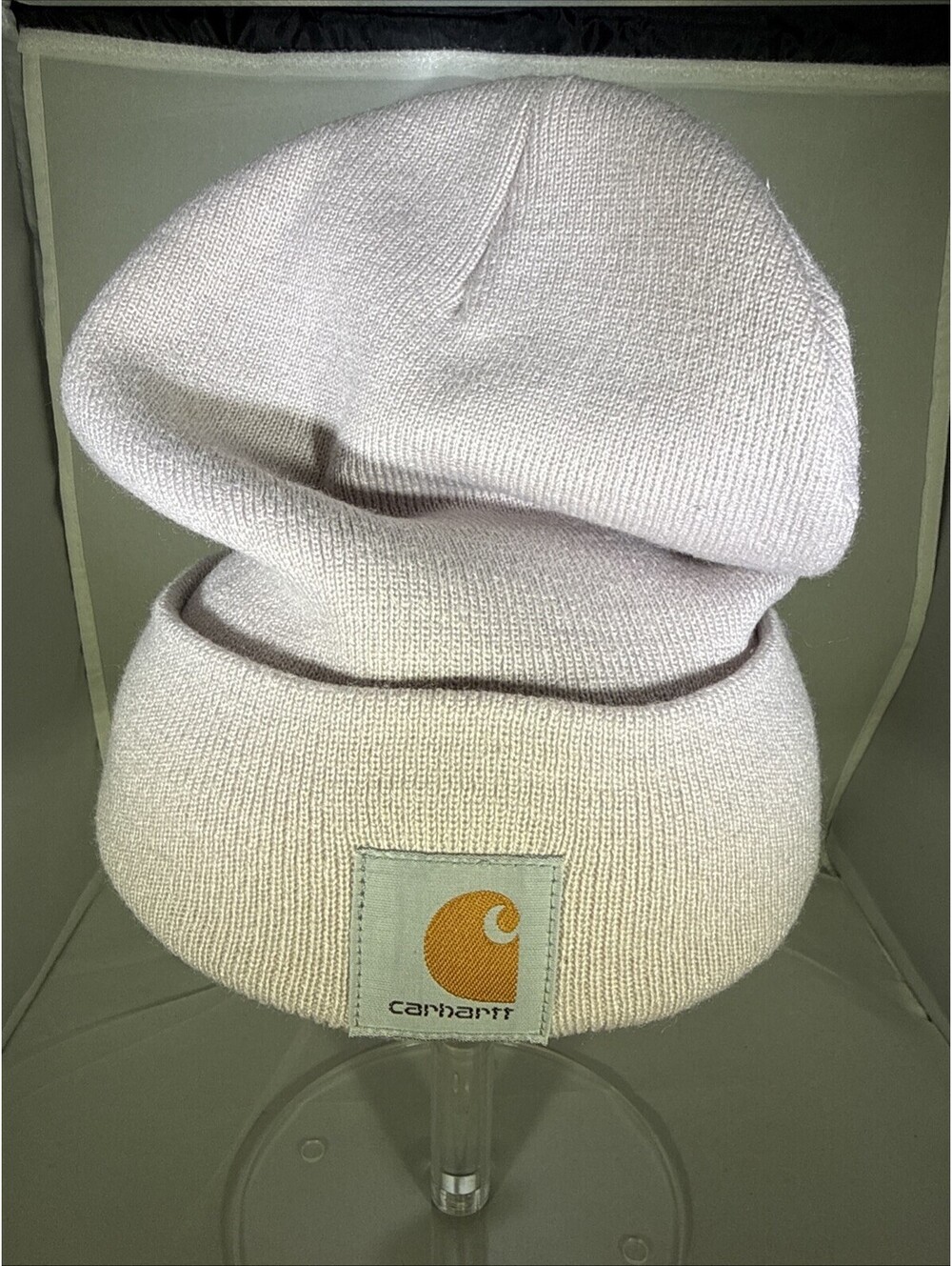 Carhartt Dusted pastel pink/purple Beanie One Size Fits All Toboggan Hat NWT